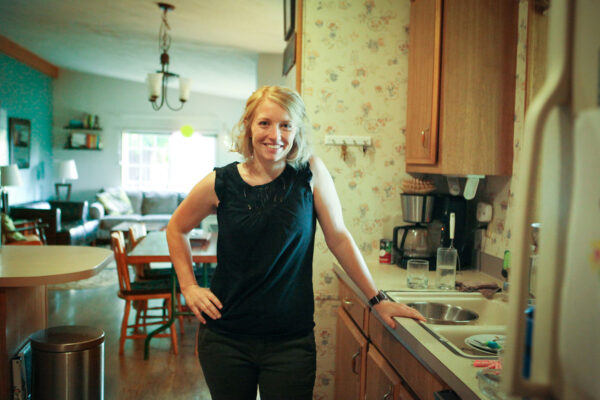 Megan Barrett in kitchen