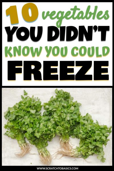 10 vegetables you didn't know you could freeze