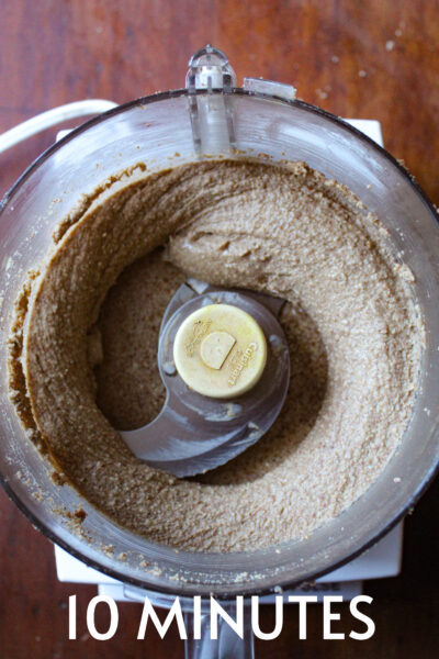 almond butter at 10 minutes