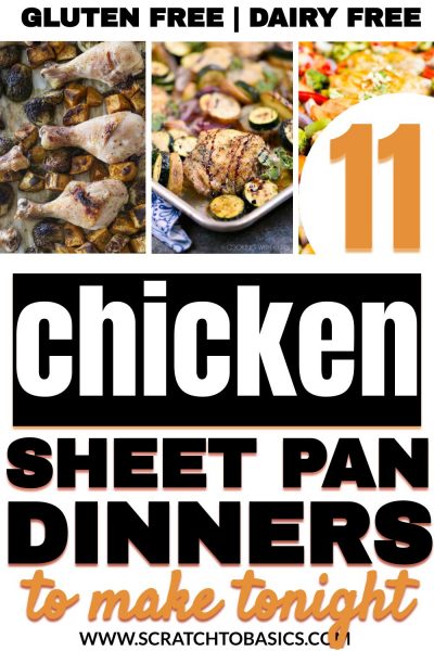 Gluten free chicken sheet pan dinners