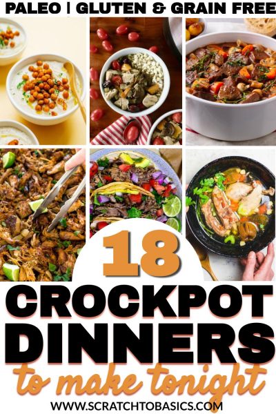 18 crockpot dinners to make tonight - Paleo, gluten free & grain free