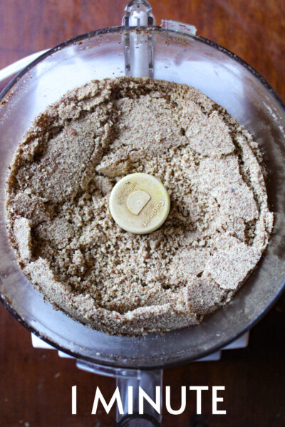 almond butter at 1 minute