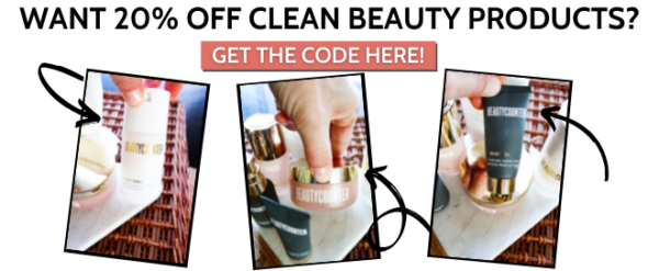 20% off clean beauty products at Beautycounter