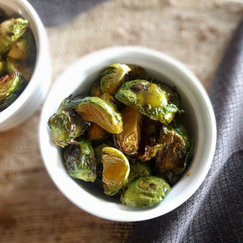 Oven Roasted Honey Mustard Brussels Sprouts