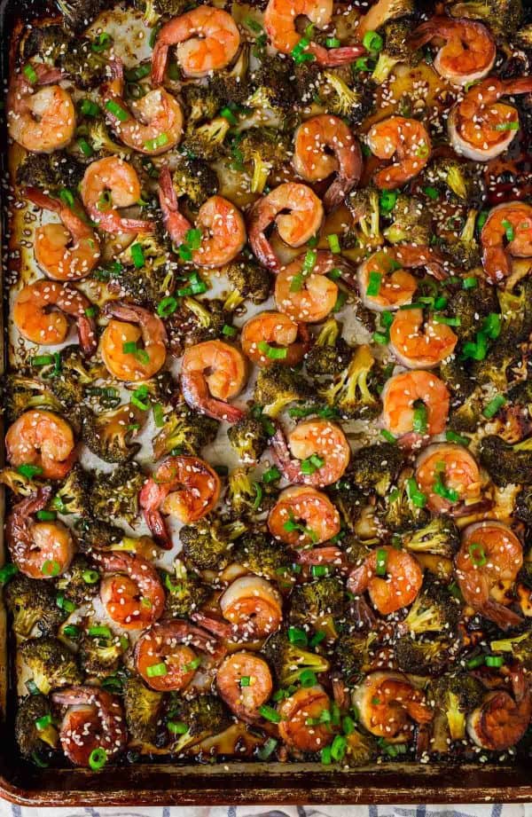 Shrimp and Broccoli Sheet Pan by Well Plated