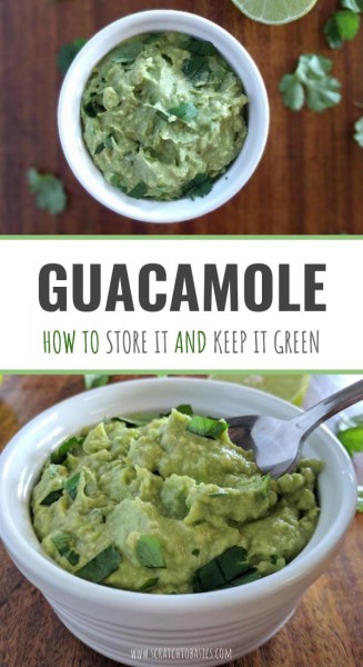 guacamole - how to store it and keep it green