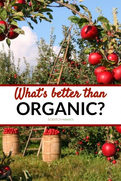 What's better than organic? With apples in background