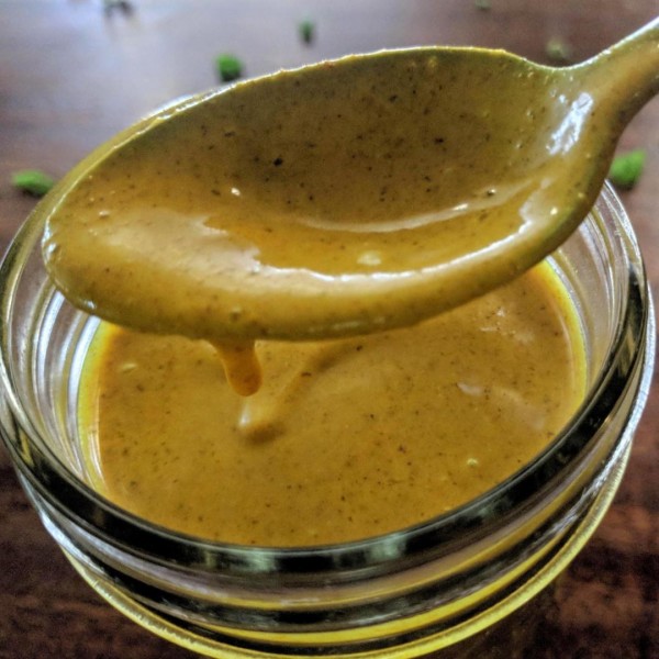 coconut curry cream sauce with turmeric