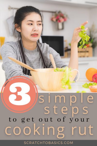 Woman looking at lettuce