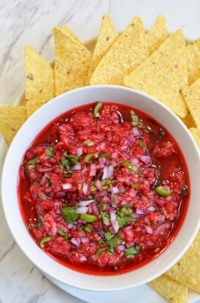 Salsa in a bowl