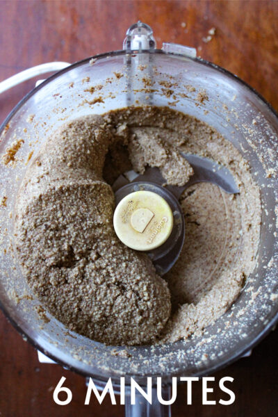 almond butter at 6 minutes