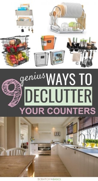 9 genius ways to declutter your kitchen counters