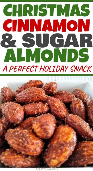 Christmas cinnamon & sugar almonds