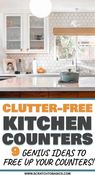 How to Declutter Kitchen Counters Quickly - The Savvy Sparrow