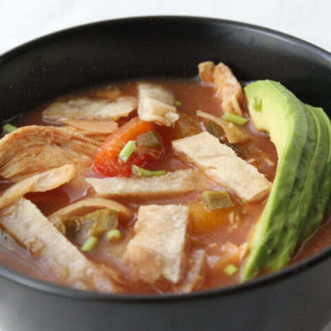 Crockpot Chicken Tortilla Soup