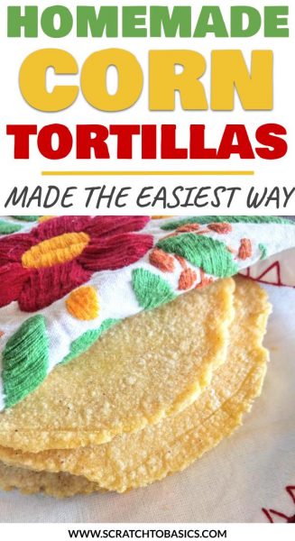Homemade corn tortillas made the easy way