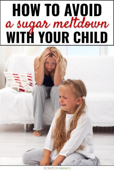 How to avoid a sugar meltdown with your child. This post gives ways to make it through common obstacles when you're cutting sugar with kids.