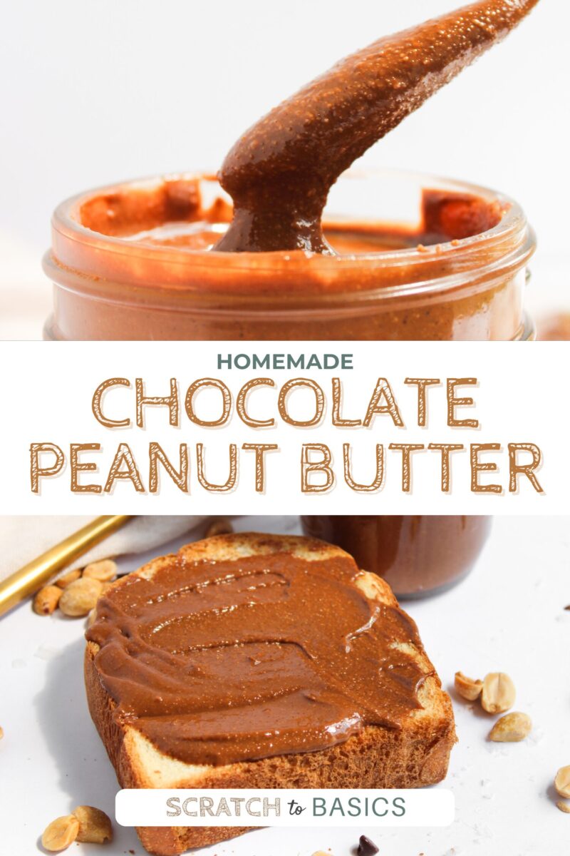 Homemade chocolate peanut butter Pinterest pin