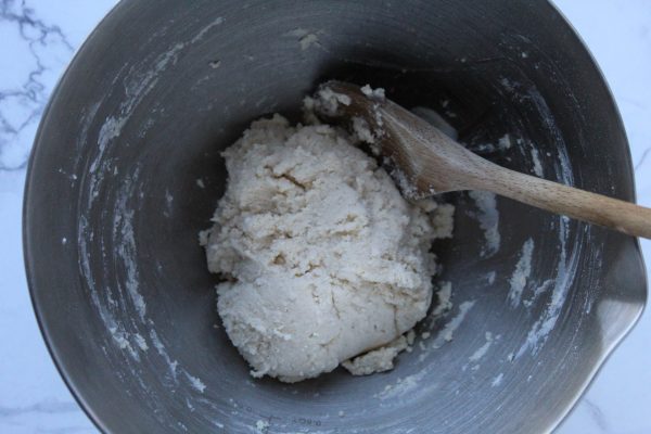 coconut flour pizza dough in bowl