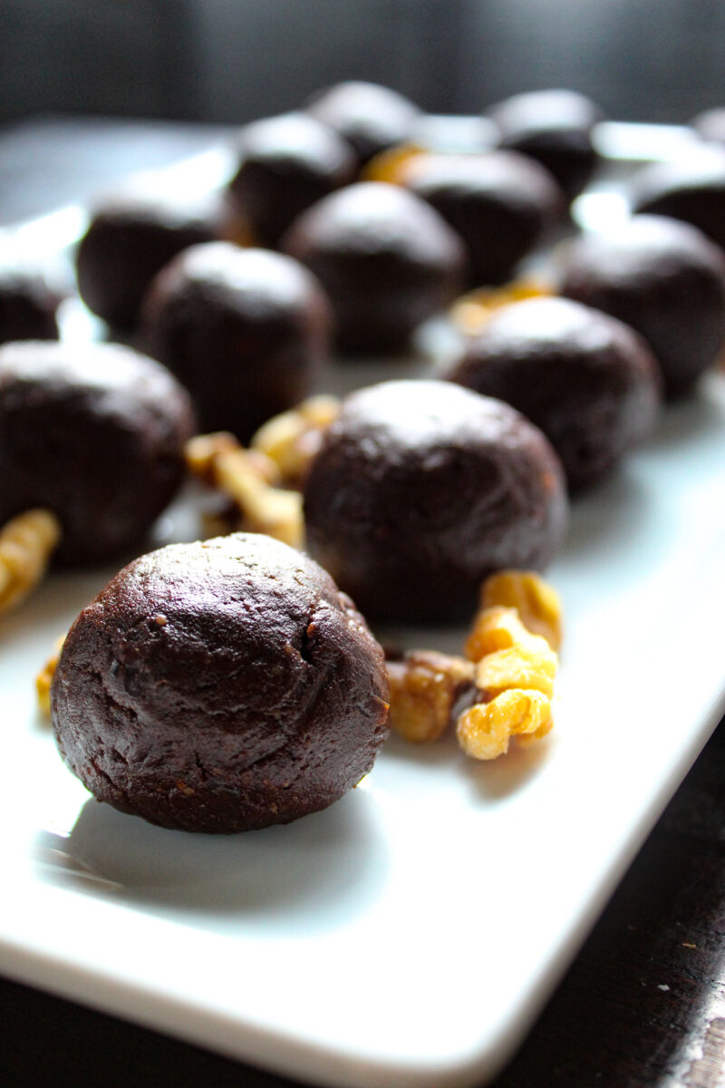 no bake brownie bites