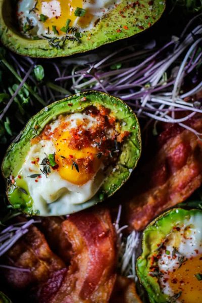 Eggs in avocado