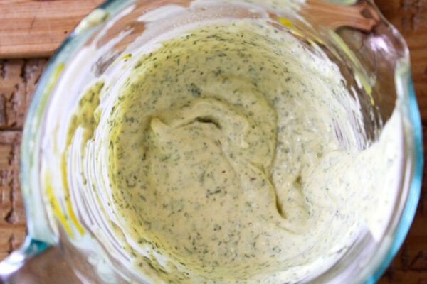 tarragon creamy sauce for the chicken salad