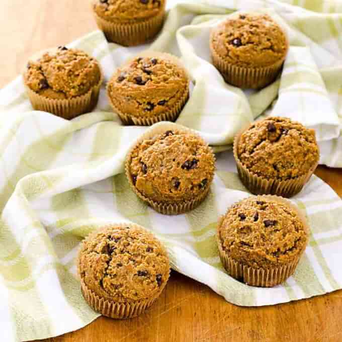 Muffins on a table