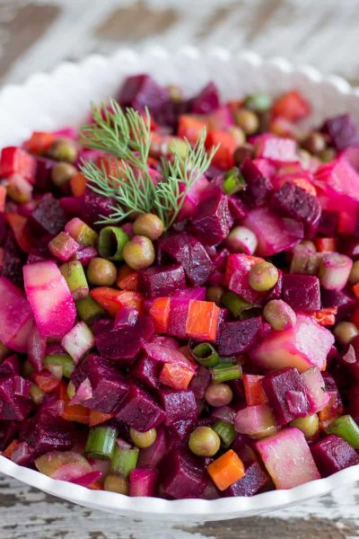 Vinegret Salad by Lavender and Macarons