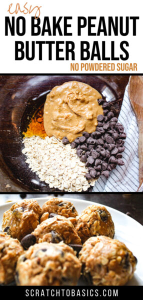 easy no bake peanut butter balls without powdered sugar