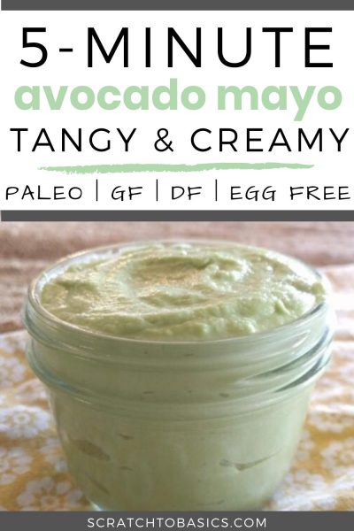 Five minute avocado mayo