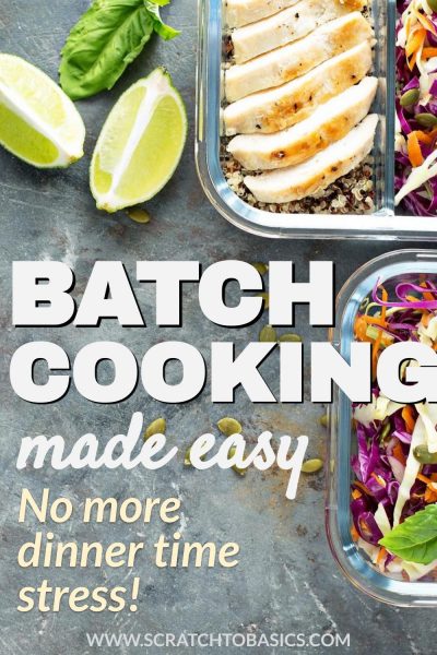 Batch cooking made easy - no more dinner time stress