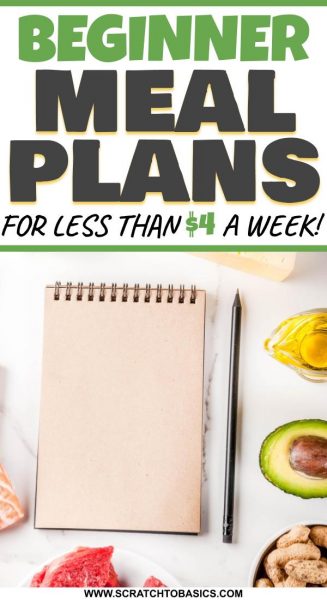 Use a meal planning service for beginner meal plans for less than $4 a week