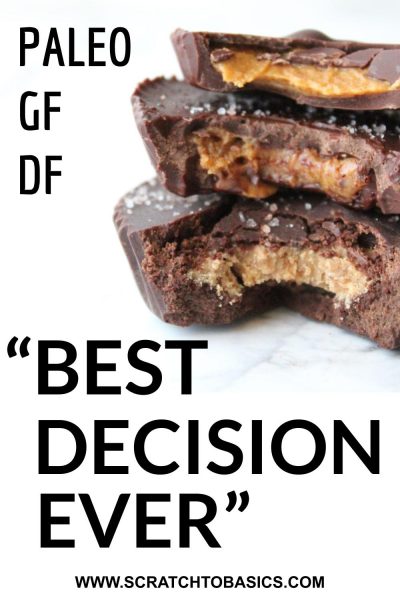 Dark chocolate almond or peanut butter cups