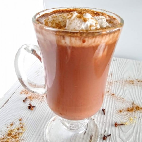 chai spiced hot chocolate 