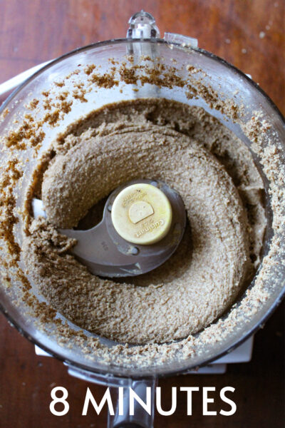 cinnamon almond butter at 8 minutes