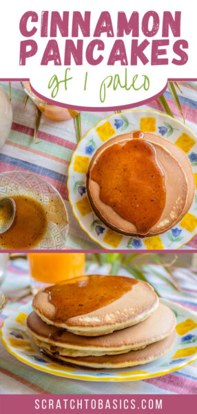 Paleo cinnamon pancakes