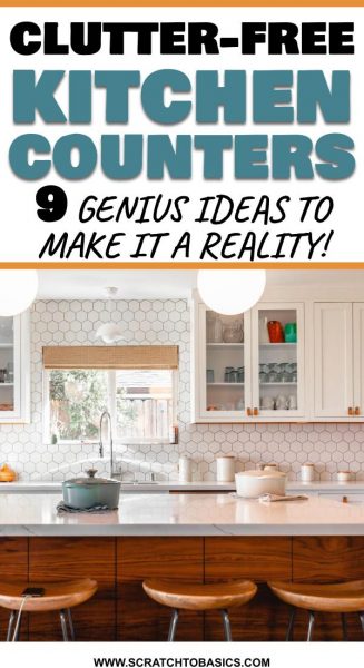 Declutter the kitchen counters