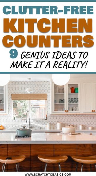 Clutter free kitchen counters