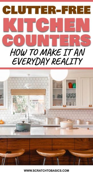 Declutter kitchen counters