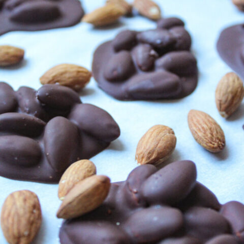 Dark Chocolate Covered Almond Clusters 