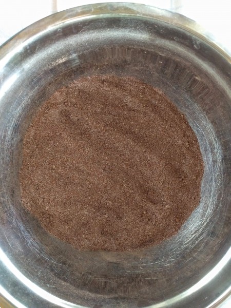 Dry ingredients after being mixed together, in bowl.