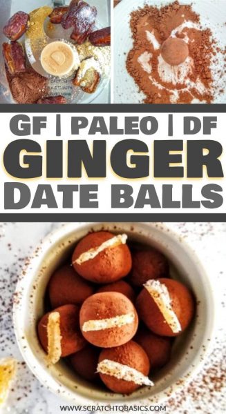 ginger date balls (no bake)