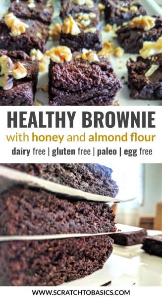 Paleo brownie with almond flour - no egg brownie