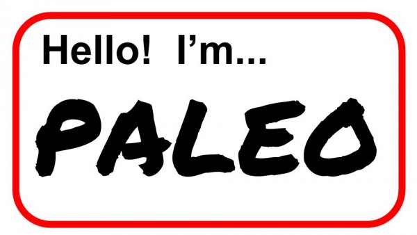 I'm Paleo nametag