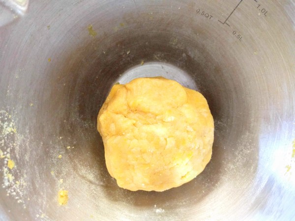 all keto almond craker ingredients turned into a dough