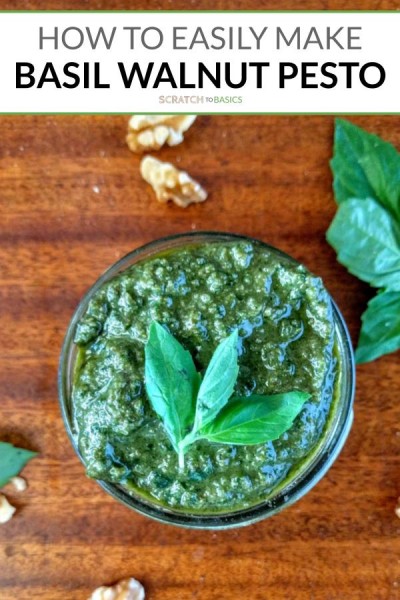 How to easily make basil walnut pesto