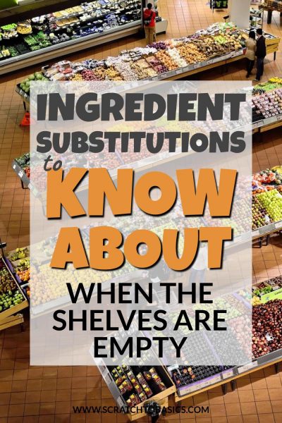 ingredient substitutions