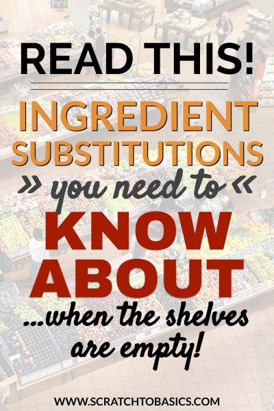 ingredient substitutions you need to know about