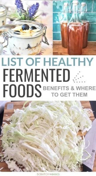 List of healthy fermented foods - benefits and where to get them.