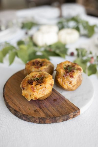 Loaded twice baked potatoes by Chef Sous Chef